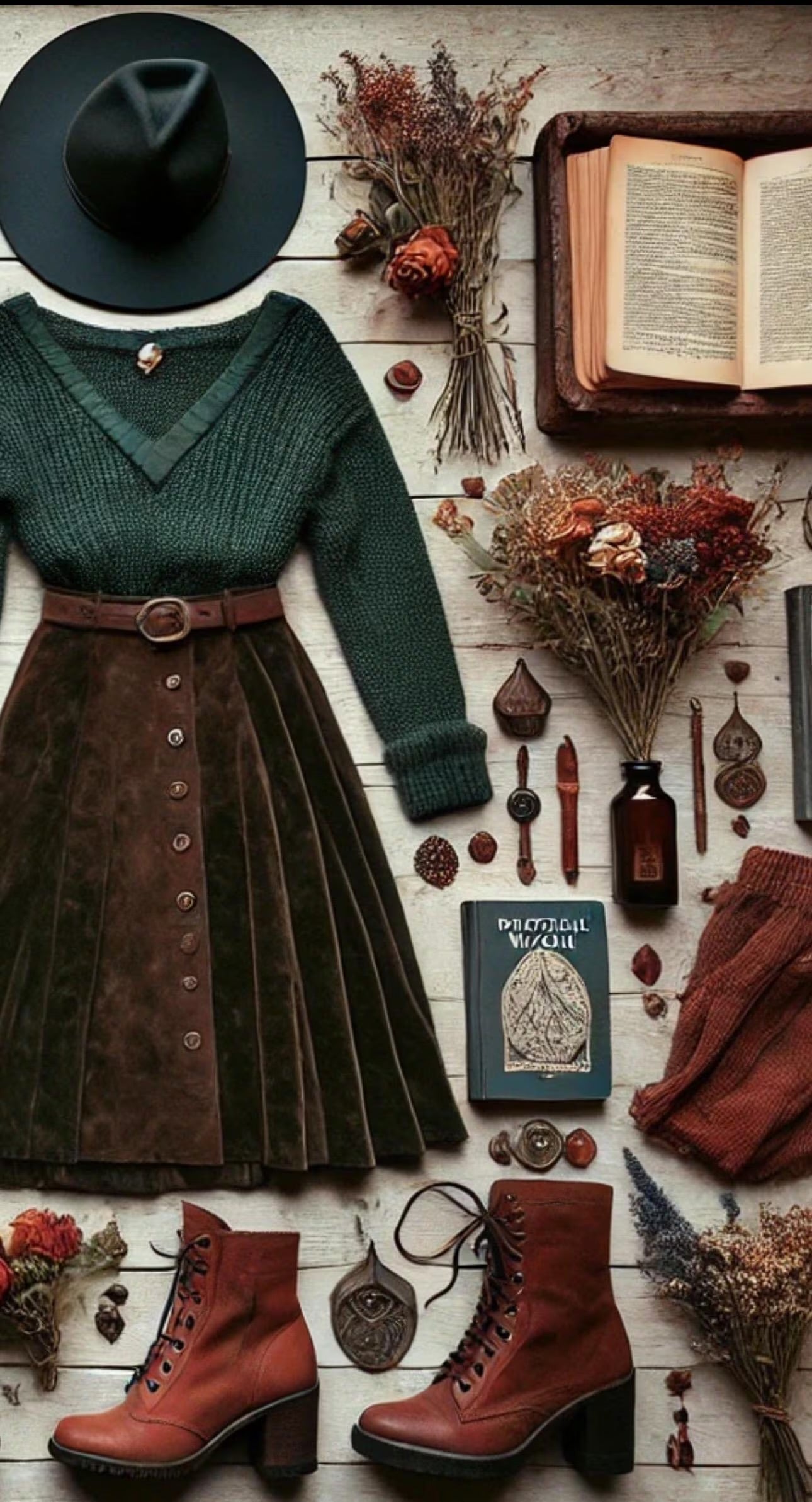 Fall Witchcore Thrifted Clothing Bundle Cottage Witch Autumn Outfit Set Boho Dark Academia Vintage Inspired Wardrobe Curated Ethical
~ Women’s Size LARGE