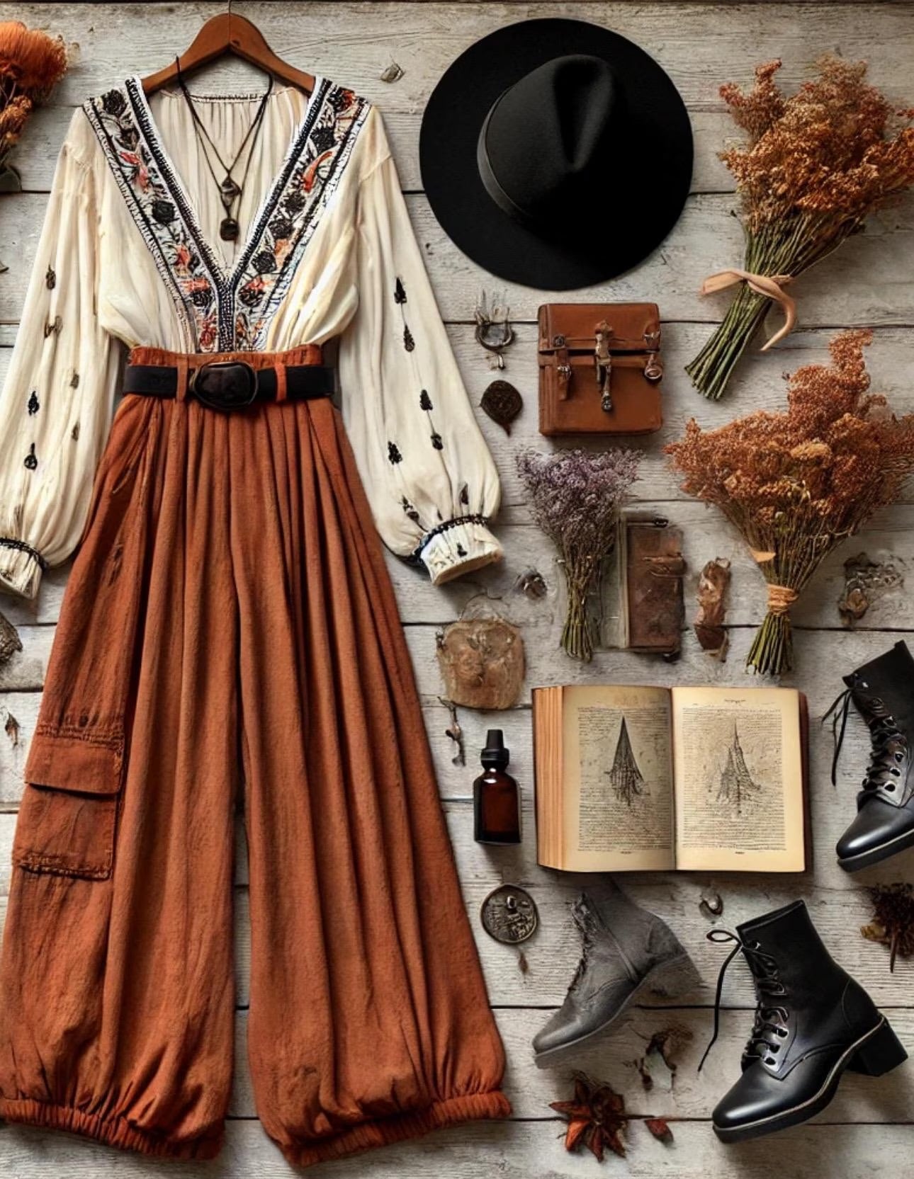 Fall Witchcore Thrifted Clothing Bundle Cottage Witch Autumn Outfit Set Boho Dark Academia Vintage Inspired Wardrobe Curated Ethical
~ Women’s Size LARGE