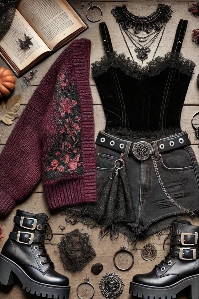 Fairy Goth fairycore Magic bundle, thrift style box witchy aesthetic style bundle, whimsi witchy True Rebel Clothing - Women’s size medium