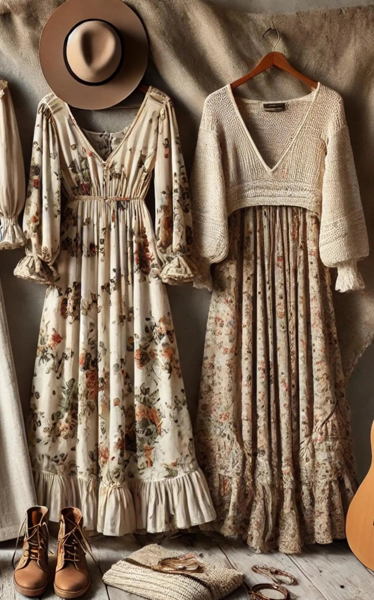 Linen Clothing bundle Cottagecore Dress & Boho Wide Leg Pants Farmhouse Fashion Outfits | Rustic Vintage Inspired Style handmade
~ Women’s Size MEDIUM