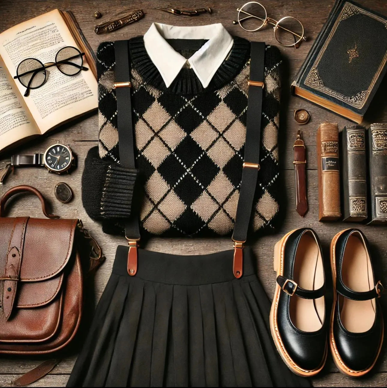 Dark academia Curated clothing Style Box for Sustainability, styled by a 30 year designer, dark academia decor scholastic academia
~ Women’s Size MEDIUM