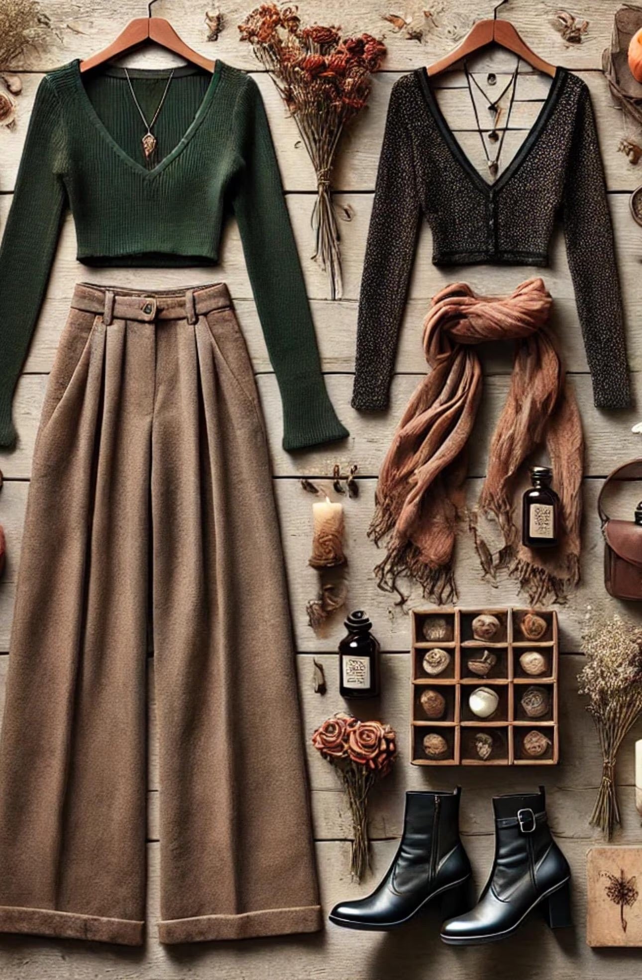 Fall Witchcore Thrifted Clothing Bundle Cottage Witch Autumn Outfit Set Boho Dark Academia Vintage Inspired Wardrobe Curated Ethical
~ Women’s Size LARGE