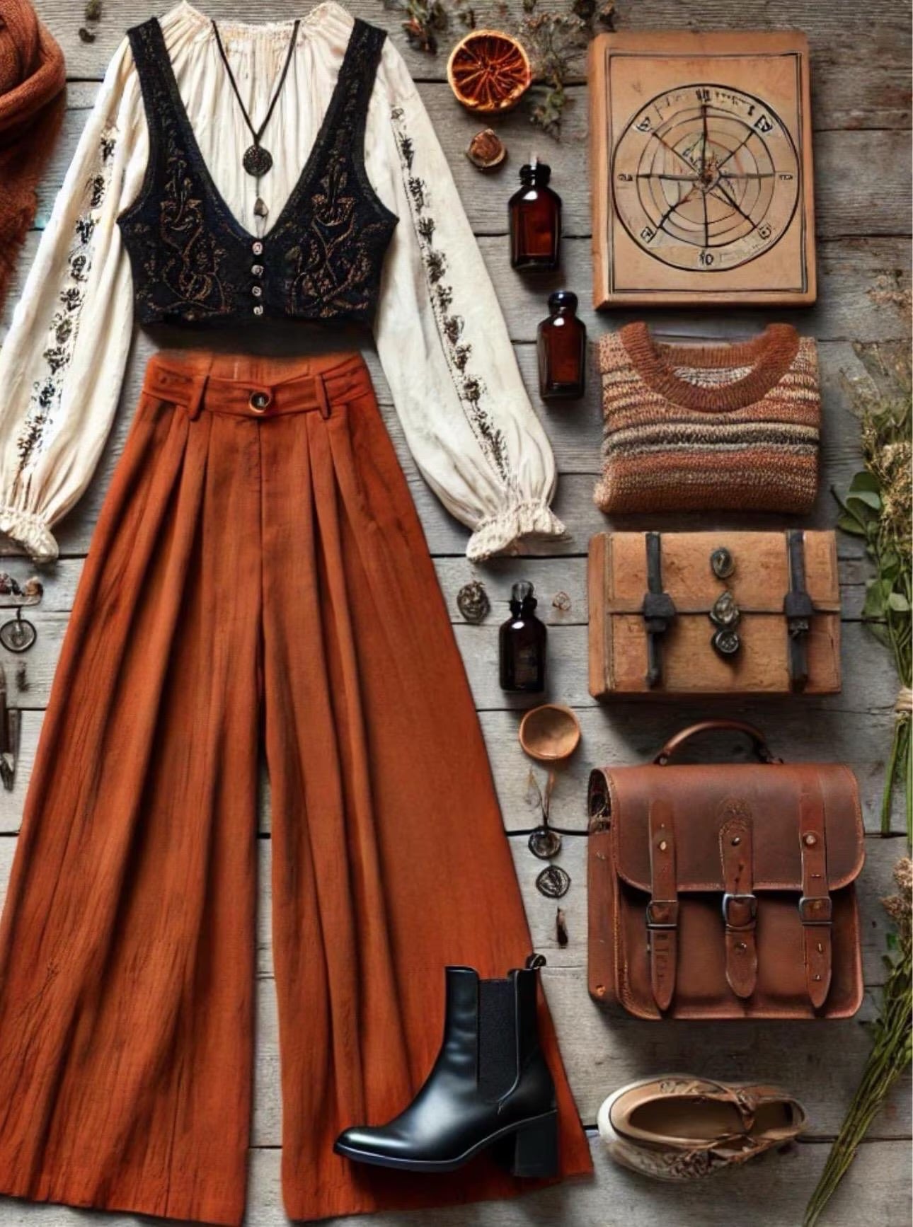 Fall Witchcore Thrifted Clothing Bundle Cottage Witch Autumn Outfit Set Boho Dark Academia Vintage Inspired Wardrobe Curated Ethical
~ Women’s Size LARGE