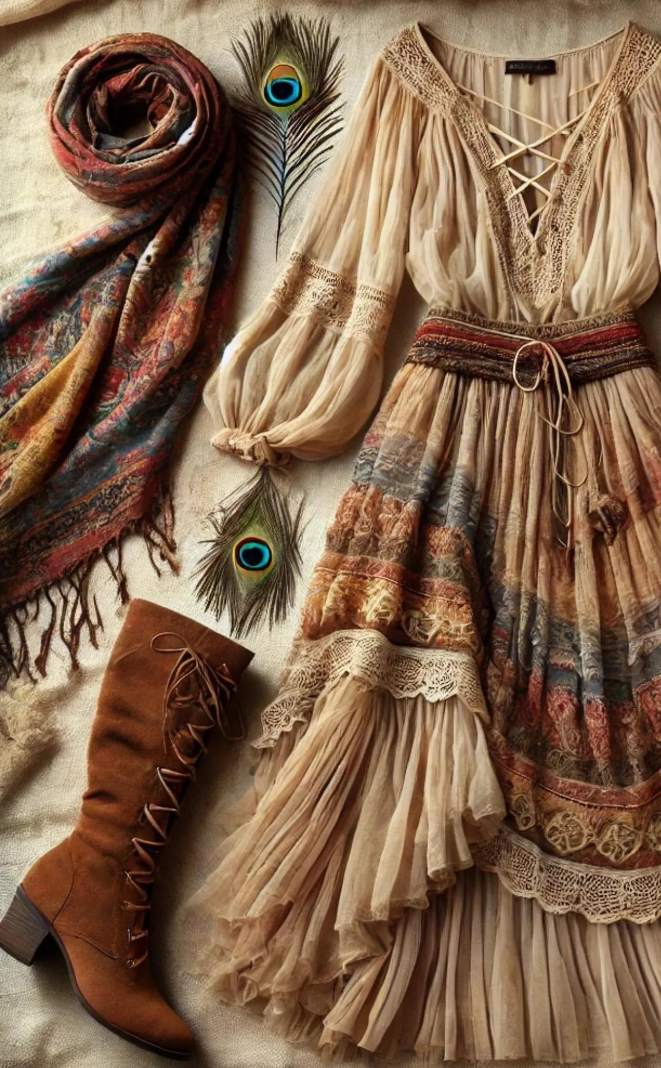 Earth fall boho girl core, earth lover, earth friendly curated style eco friendly clothing box ethically sourced True Rebel clothing ~ Women’s Size XL/PLUS