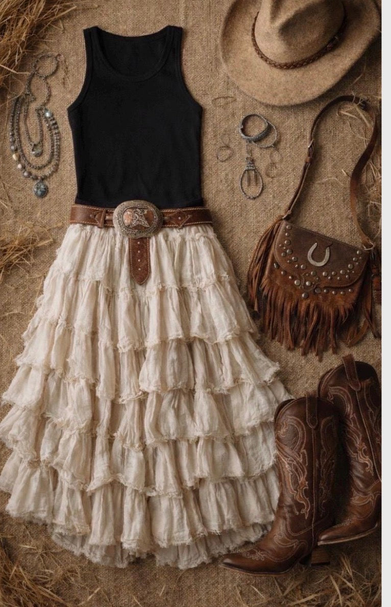 Boho hippie festival Thrift Bundle boho | Western Bohemian Style Box size medium