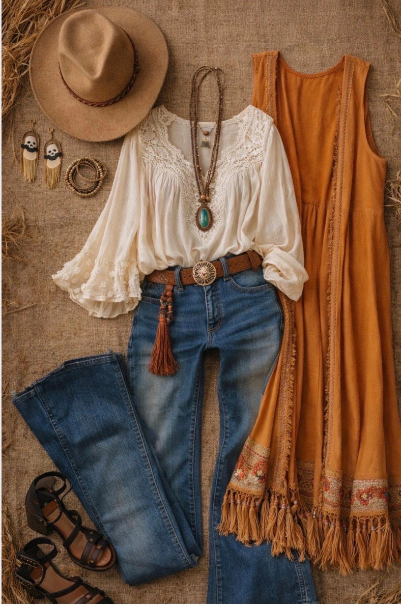 Boho hippie festival Thrift Bundle boho
