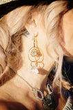 Chandelier earrings, ooak artisan made earrings