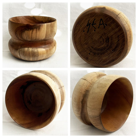 Wooden vase, artisan made