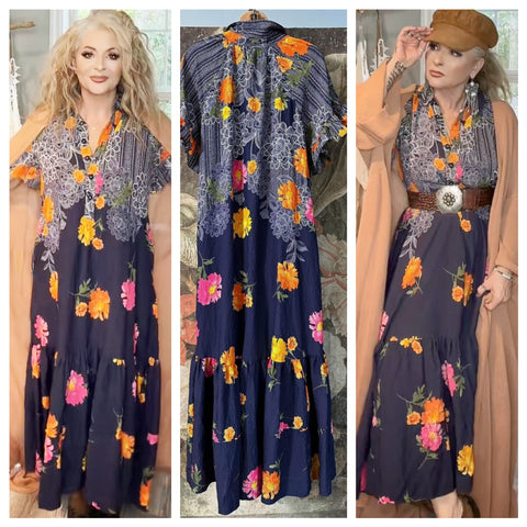 Boho Vibes in this Stunning Anthropologie Dress, boho fall dress, medium