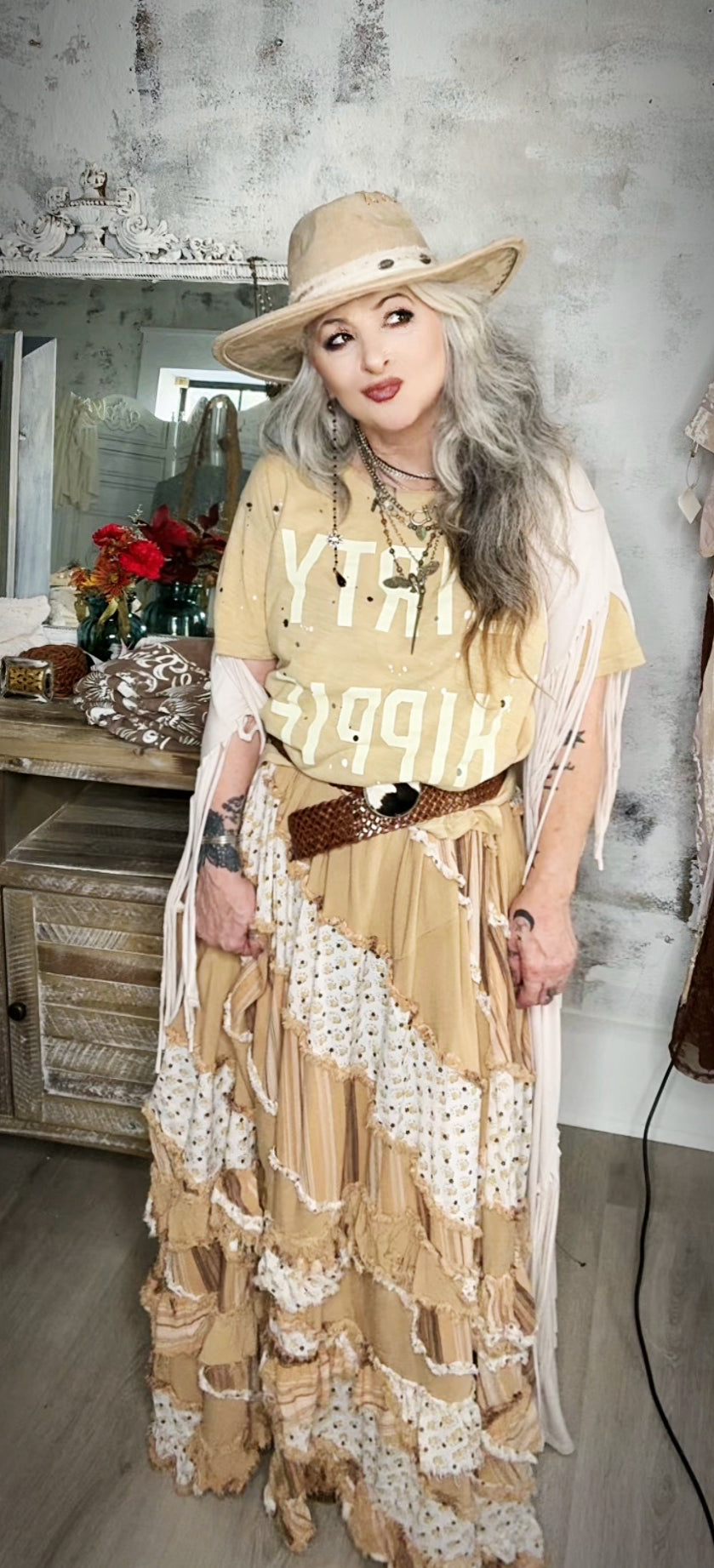 Dirty Hippie Distressed Tee