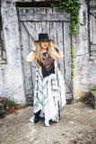 Johnny Cash concert maxi dress, festival sundress OS