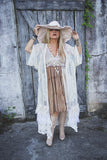 Bohemian vintage slip sundress M